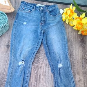 High rise skinny jeans